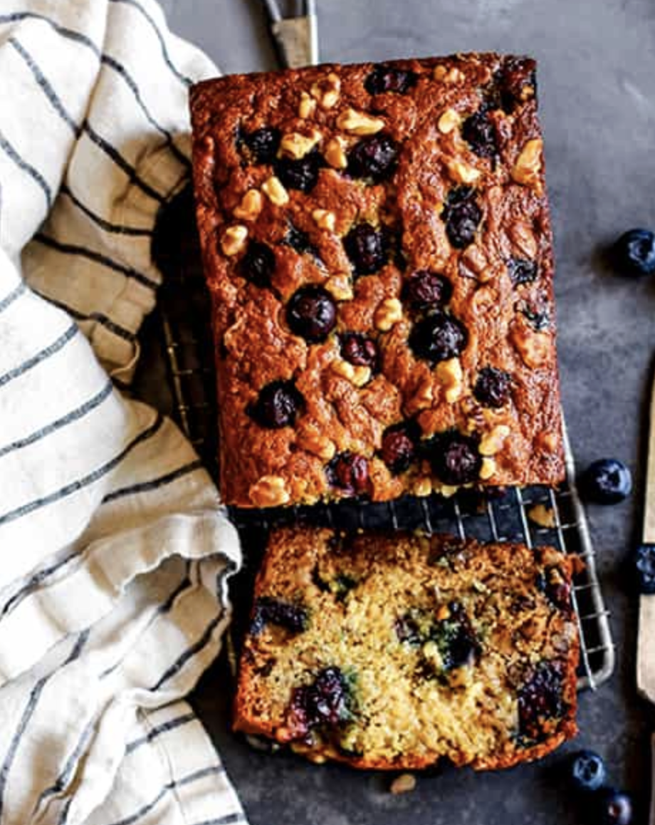 Blueberry Pecan Banana Bread