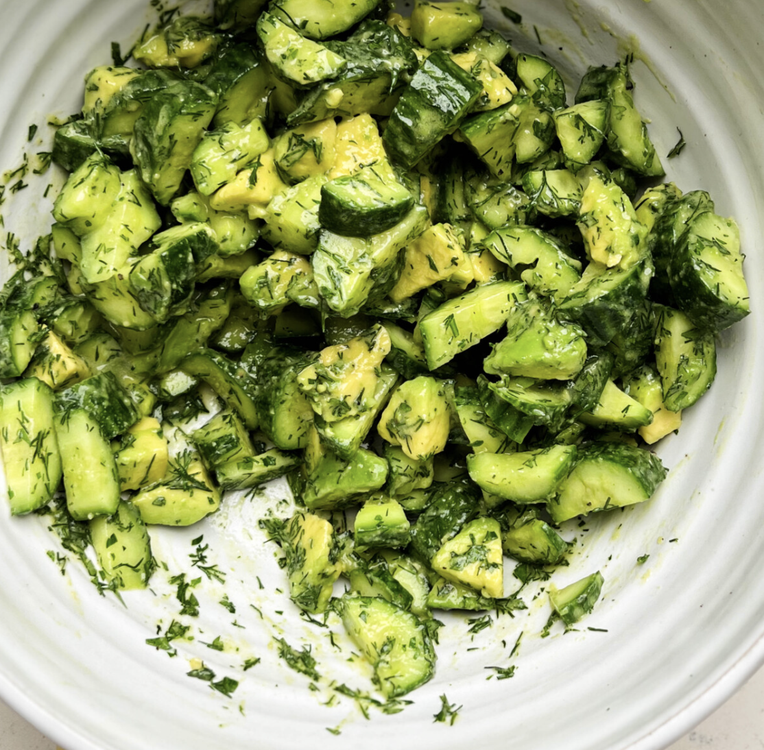 Cucumber Dill Avocado Salad