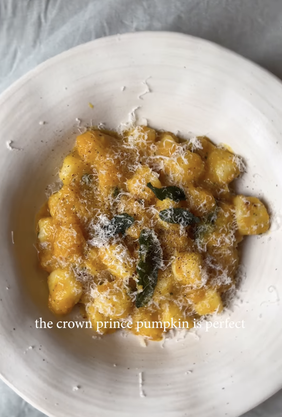 Pumpkin and Crispy Sage Gnocchi