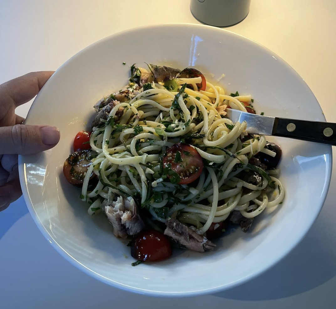 Simple Sardine Pasta